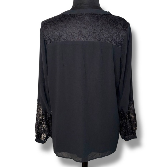 CITY CHIC Mysterious Lace Top - Black Plus 20 (L) - Picture 4 of 16